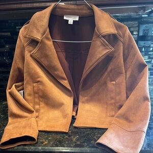 Faux suede jacket medium. NWOT